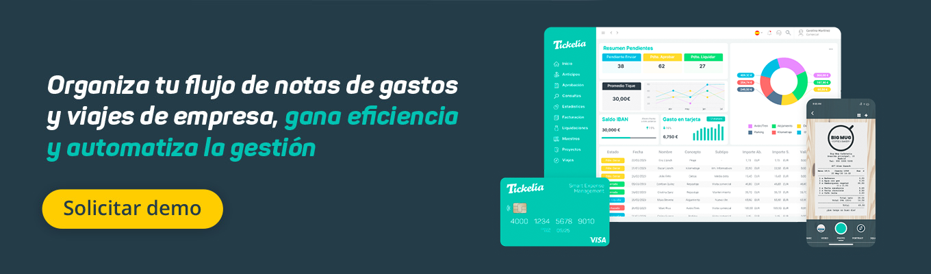 Organiza tu flujo de notas de gastos y viajes de empresa con Tickelia
