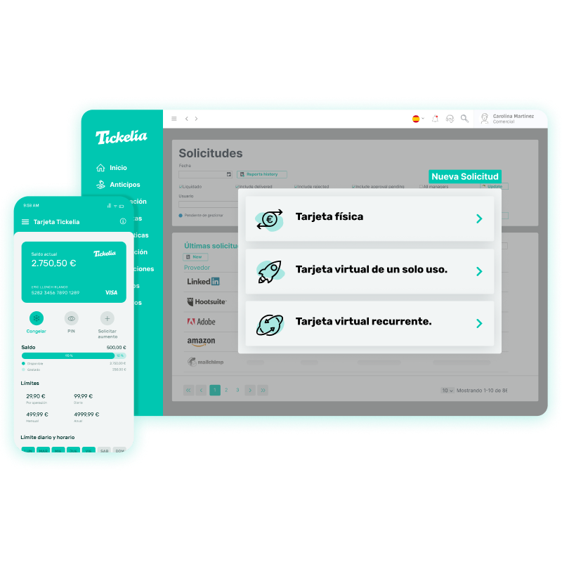 - Purchases and subscriptions Gastos online