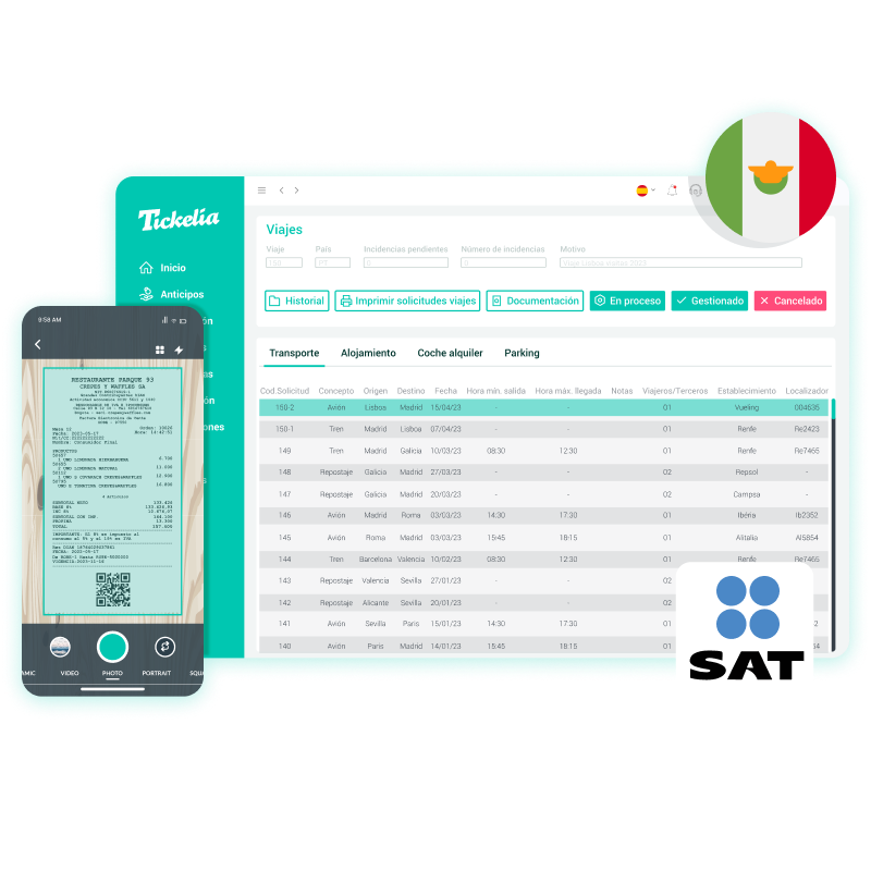 Tickelia adaptada a la normativa mexicana​
