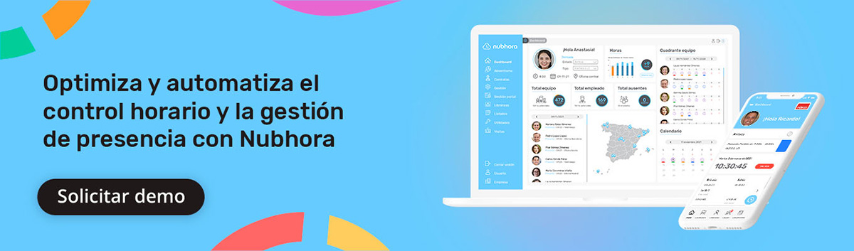 Optimiza y automatiza el control horario y la gestión de presencia con Nubhora. Solicitar demo.