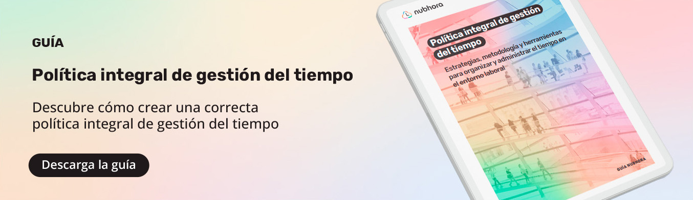 guia politica integral gestion tiempo nubhora